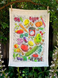 Market Day Tea Towel